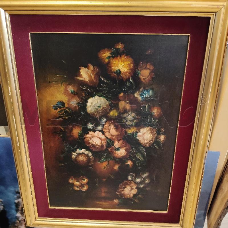 QUADRO OLIO SU TELA PRIMI 900 NATURA MORTA VAN DAL | Mercatino dell'Usato Rivarolo canavese 1