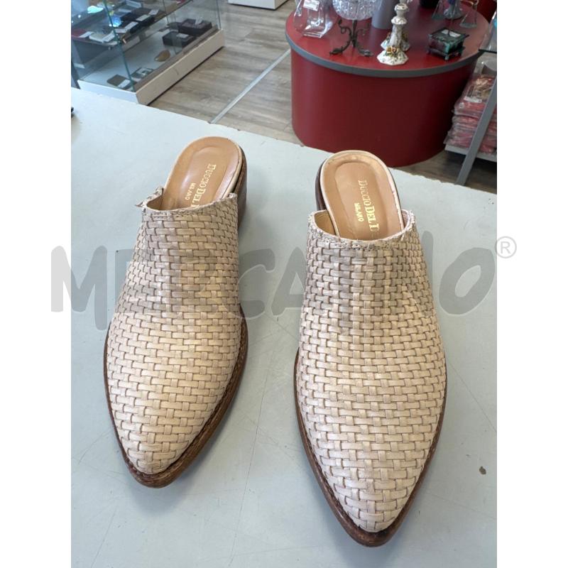 SABOT DUCCIO DEL DUCA ROSA NUDE INTRECCIATI | Mercatino dell'Usato Rivarolo canavese 1