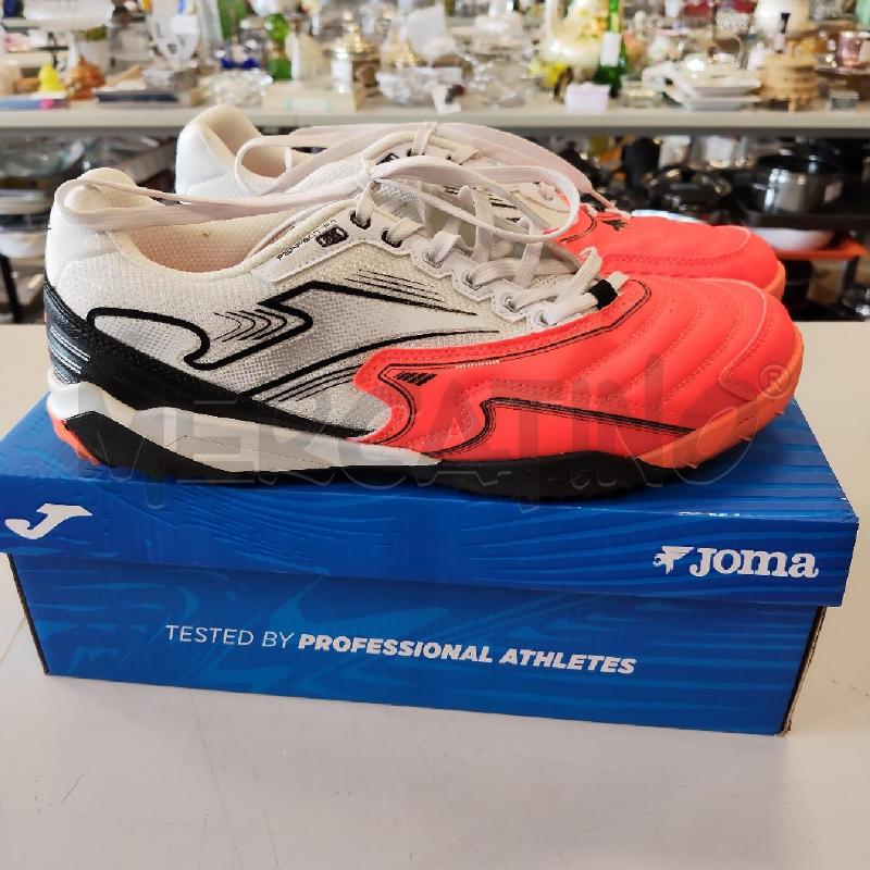 SCARPE CALCETTO JOMA BIANCO ARANCIO FLUO  | Mercatino dell'Usato Rivarolo canavese 1