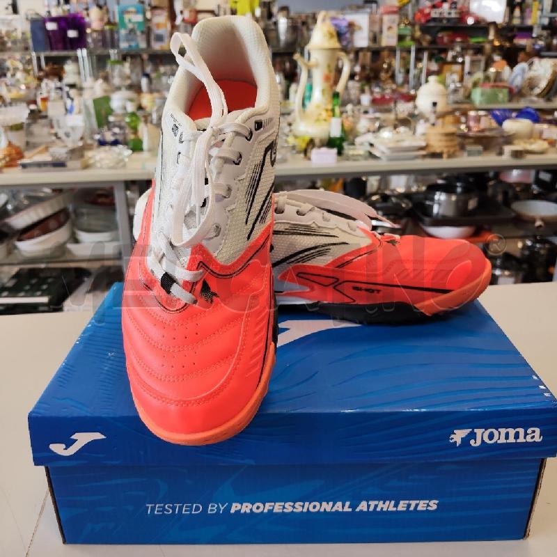 SCARPE CALCETTO JOMA BIANCO ARANCIO FLUO  | Mercatino dell'Usato Rivarolo canavese 2