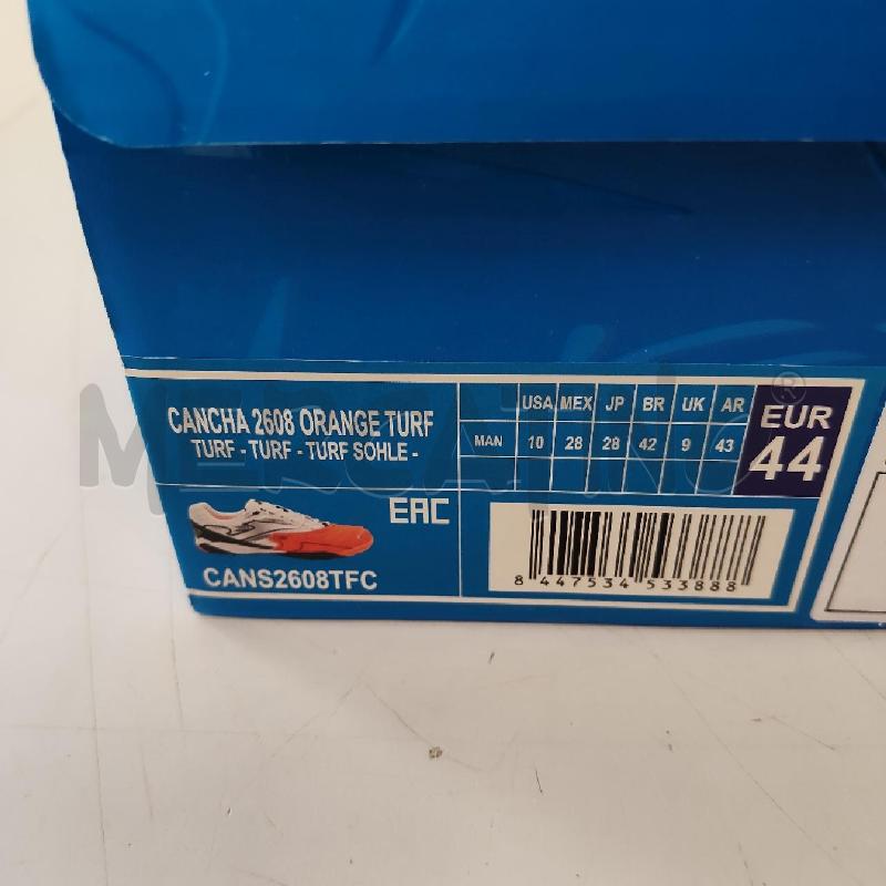 SCARPE CALCETTO JOMA BIANCO ARANCIO FLUO  | Mercatino dell'Usato Rivarolo canavese 3
