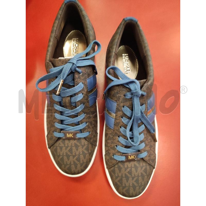 SCARPE D MICHAEL KORS MARRONE LACCI BLU | Mercatino dell'Usato Rivarolo canavese 1