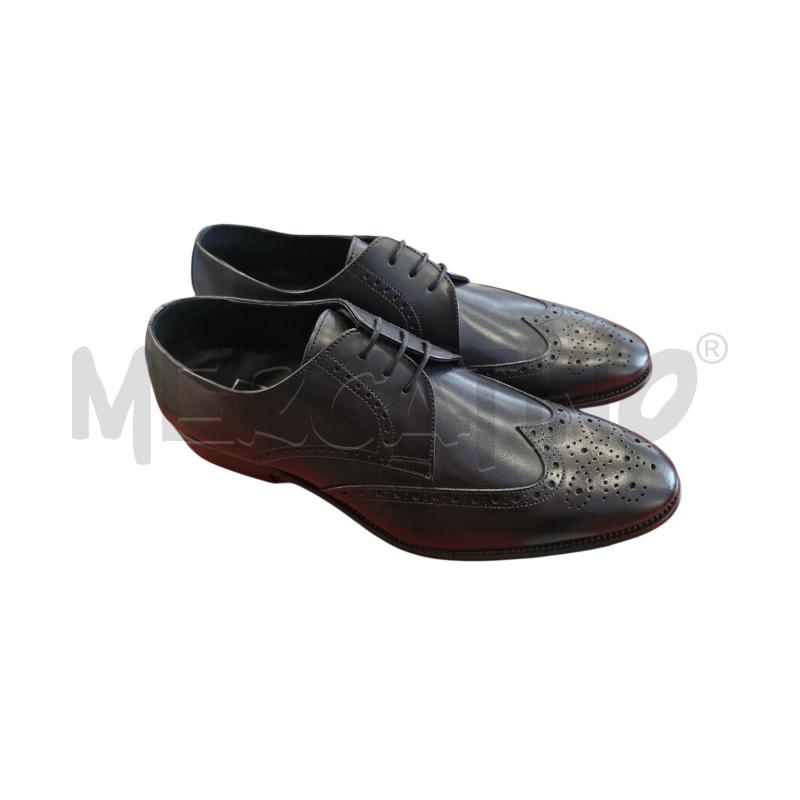 SCARPE U MADE IN ITALY PELLE NERE LACCI  | Mercatino dell'Usato Rivarolo canavese 1