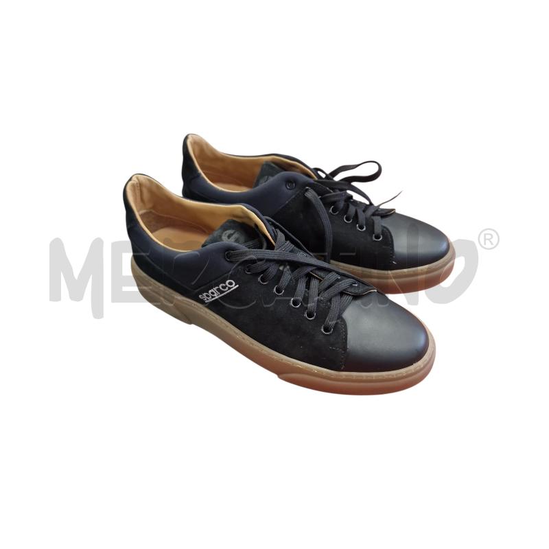SCARPE U SPARCO SCAMOSC. NERE SUOLA MARRONE  | Mercatino dell'Usato Rivarolo canavese 1