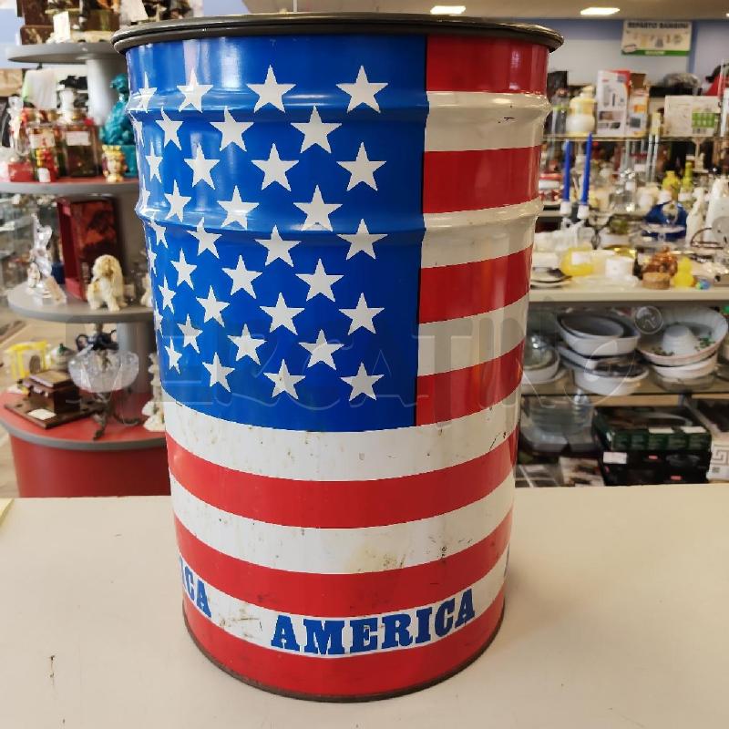 SCATOLA LATTA GRANDE AMERICA | Mercatino dell'Usato Rivarolo canavese 1