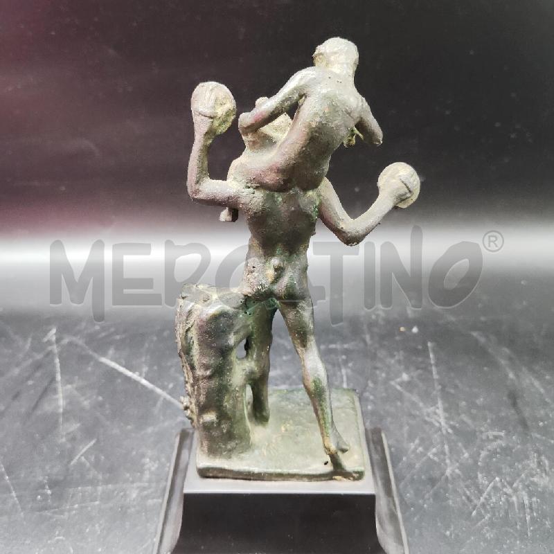 SCULTURA BRONZO RAFFIGURANTE SATIRO CON DIONISIO  | Mercatino dell'Usato Rivarolo canavese 3