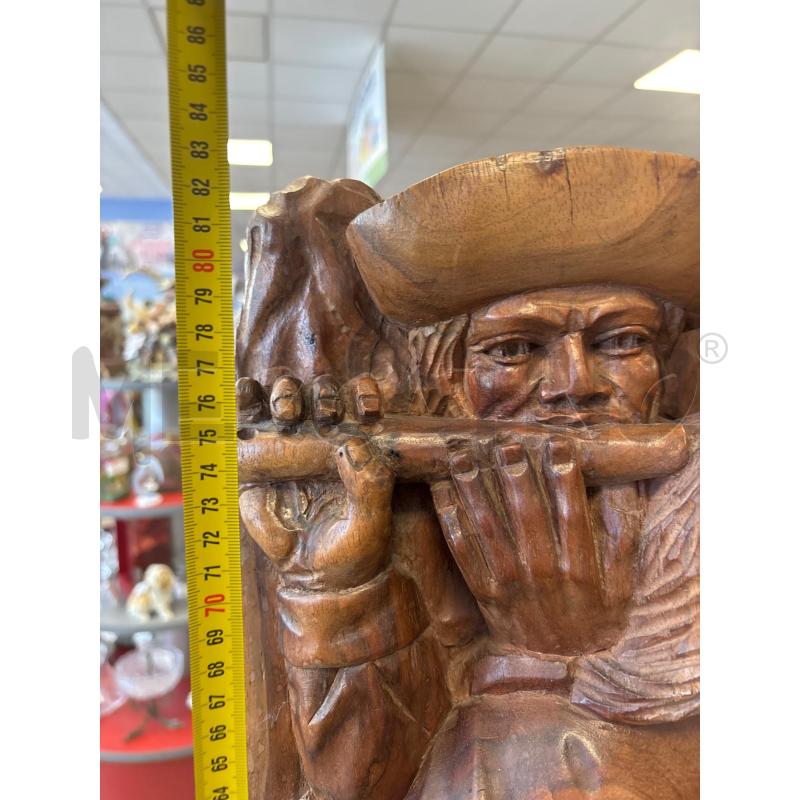 SCULTURA IN LEGNO MUSICISTI EQUADOREGNI | Mercatino dell'Usato Rivarolo canavese 2