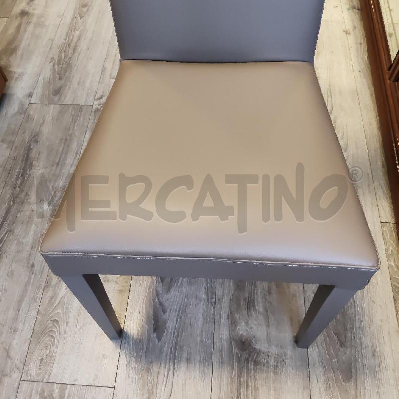 SEDIE PZ. 6 GRIGIO ECOPELLE | Mercatino dell'Usato Rivarolo canavese 2