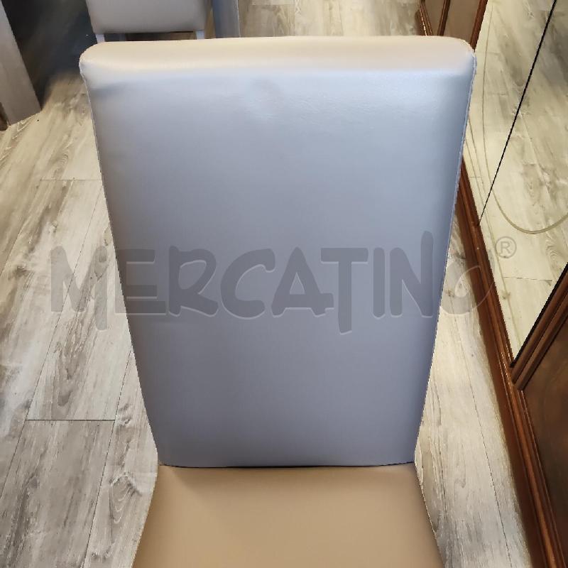 SEDIE PZ. 6 GRIGIO ECOPELLE | Mercatino dell'Usato Rivarolo canavese 3