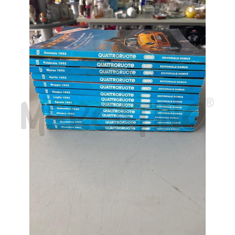 SERIE COMPLETA QUATTRORUOTE DEL 1992 | Mercatino dell'Usato Rivarolo canavese 1