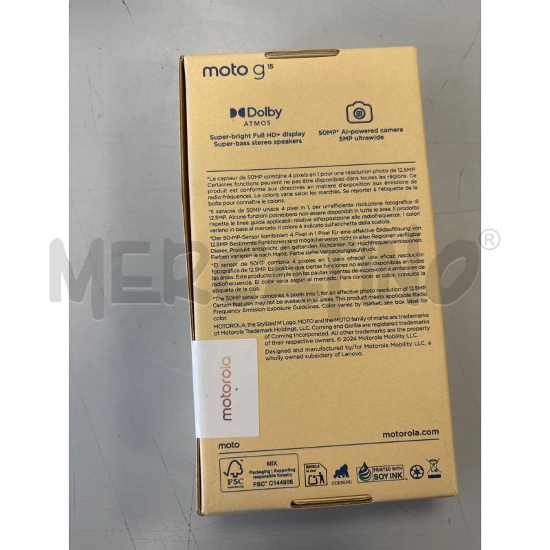 SMARTPHONE MOTOROLA MOTO G 15 8+128 GREEN NUOVO | Mercatino dell'Usato Rivarolo canavese 3