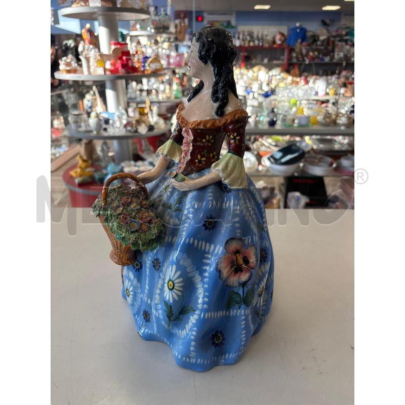 STATUA DONNA MADE IN ITALY CESTO FIORI | Mercatino dell'Usato Rivarolo canavese 3