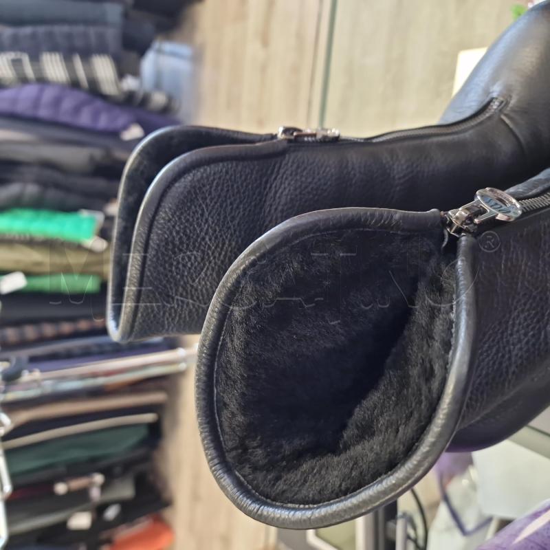 STIVALETTI D LORIBLU EASY PELLE NERI PELLICCIOTTO INTERNO  | Mercatino dell'Usato Rivarolo canavese 2