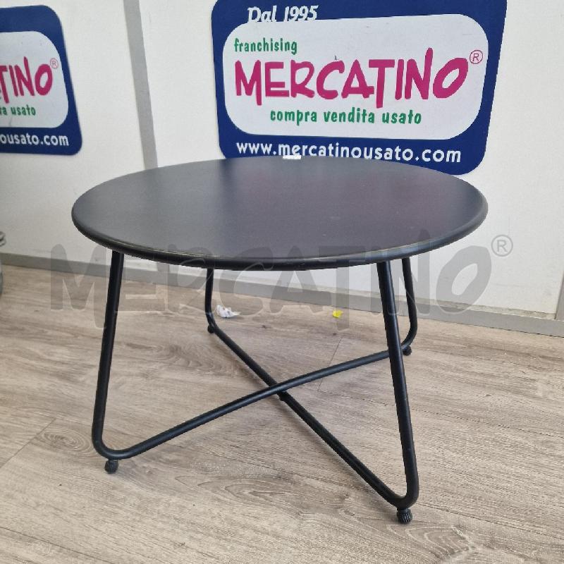 TAVOLINO SALOTTO METALLO NERO | Mercatino dell'Usato Rivarolo canavese 1