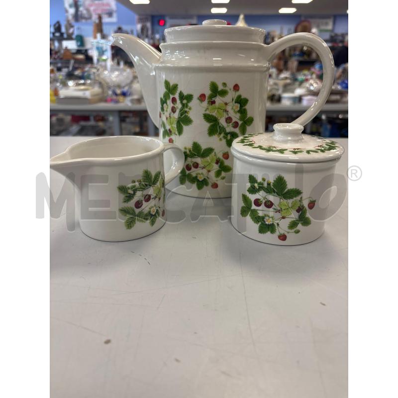 TEIERA+LAT+ZUCC PORTMEIRION STRAWBERRIES MADE IN ENGLAND | Mercatino dell'Usato Rivarolo canavese 1