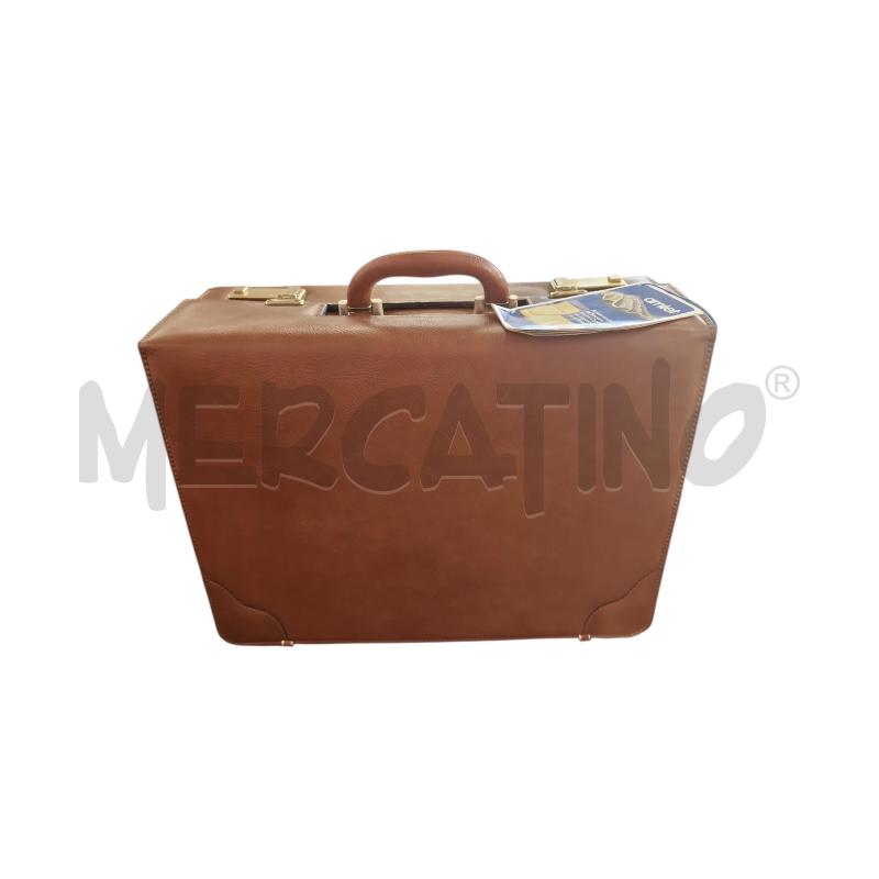 VALIGIA PELLE AMIIET PELLE MARRONE  | Mercatino dell'Usato Rivarolo canavese 1