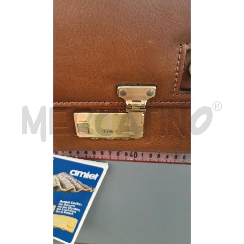 VALIGIA PELLE AMIIET PELLE MARRONE  | Mercatino dell'Usato Rivarolo canavese 2