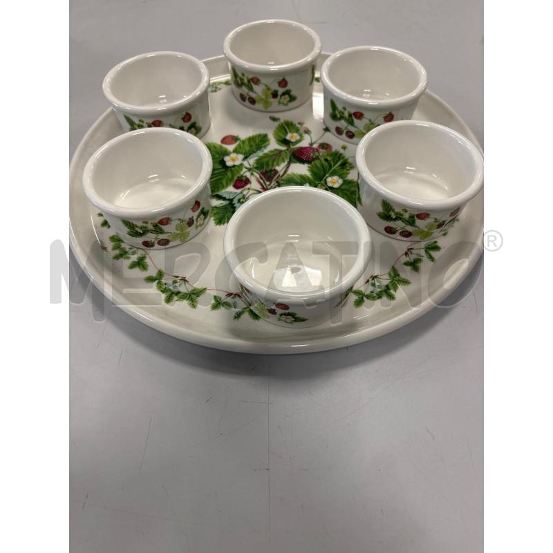VASSOIO CON CIOTOLINE PORTMEIRION SUMMER STRAUBERRIESMADE IN ENGLAND | Mercatino dell'Usato Rivarolo canavese 1