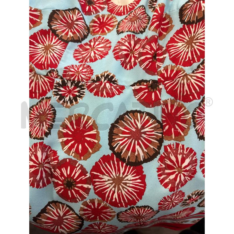 VESTITO D ANONYME CELESTE CERCHI ROSSI/MARRONI  | Mercatino dell'Usato Rivarolo canavese 2