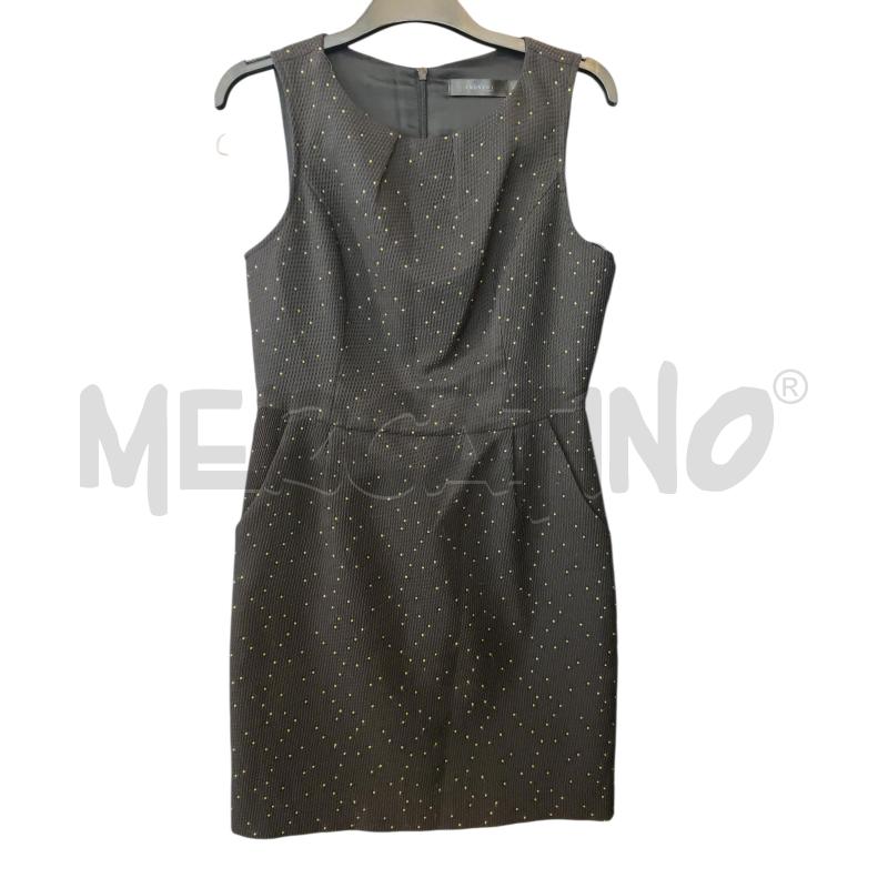 VESTITO D ANONYME NERO PUNTINATO FLUO MARRONE | Mercatino dell'Usato Rivarolo canavese 1