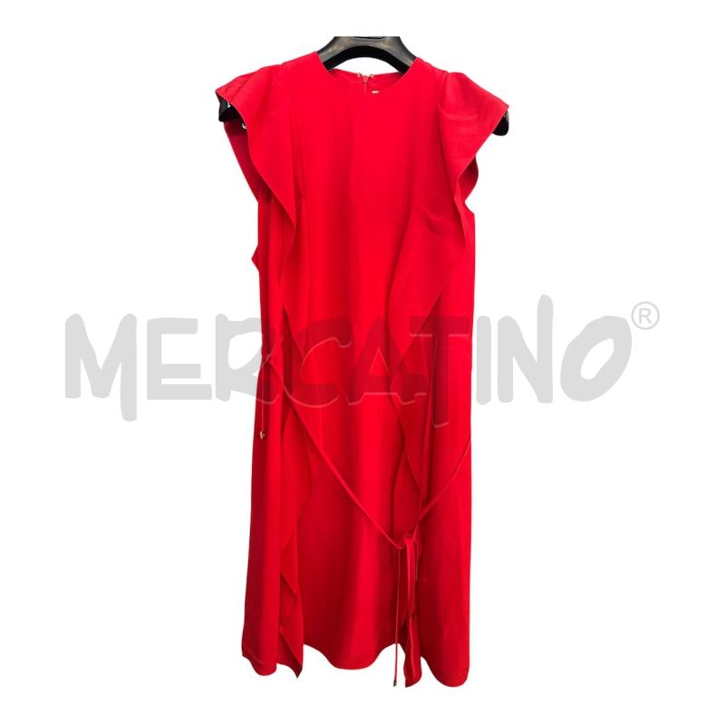 VESTITO D BURBERRY ROSSO SETA | Mercatino dell'Usato Rivarolo canavese 1