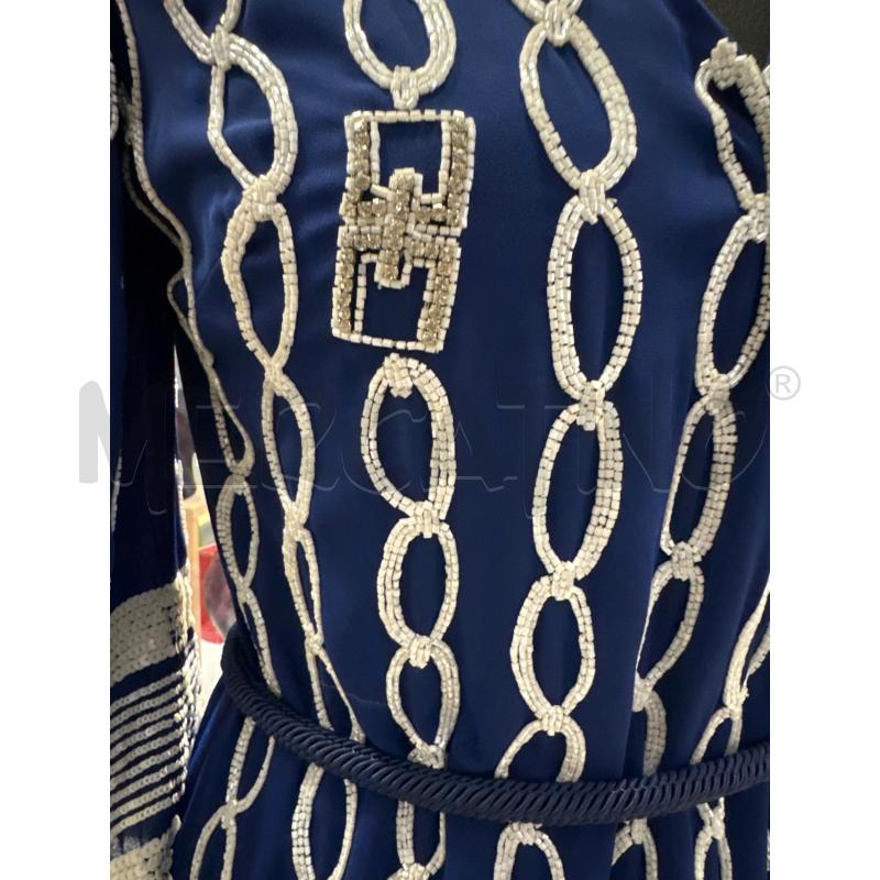 VESTITO D ELISABETTA FRANCHI BLU PERLINE CERCHIO BNC | Mercatino dell'Usato Rivarolo canavese 2