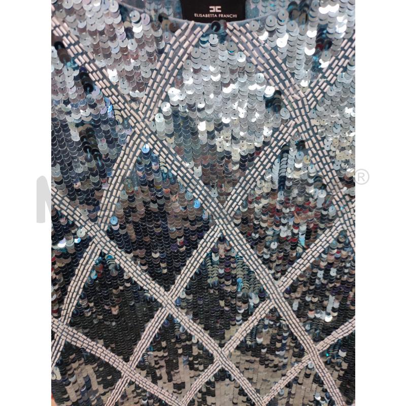 VESTITO D ELISABETTA FRANCHI PAILLETTES CELESTE | Mercatino dell'Usato Rivarolo canavese 2