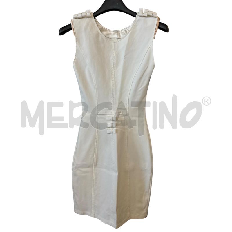 VESTITO D ELISABETTA FRANCHI TUBINO CREMA FIOCCHETTI  | Mercatino dell'Usato Rivarolo canavese 1