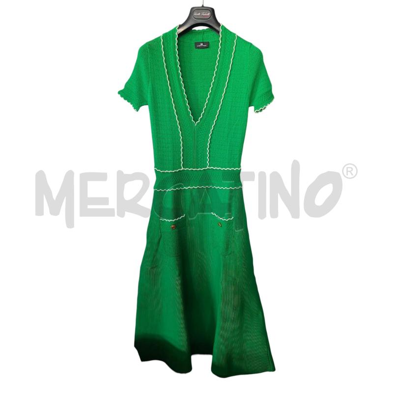 VESTITO D ELISABETTA FRANCHI VERDE BRD BNC | Mercatino dell'Usato Rivarolo canavese 1