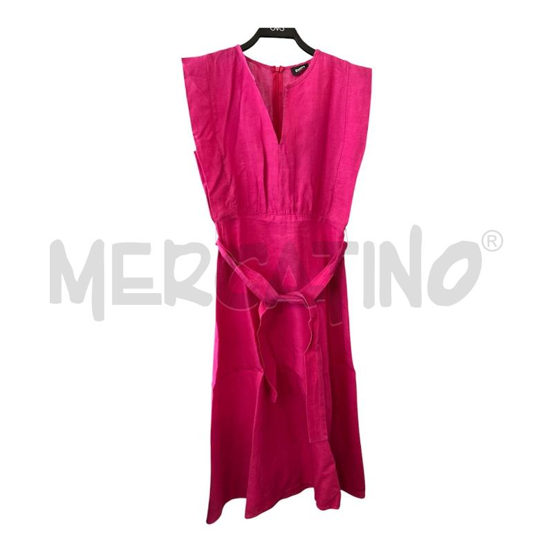 VESTITO D EMME MARELLA LINO FUCSIA | Mercatino dell'Usato Rivarolo canavese 1