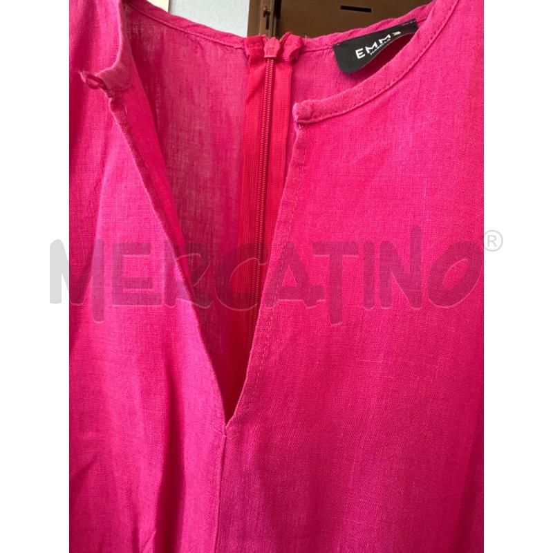 VESTITO D EMME MARELLA LINO FUCSIA | Mercatino dell'Usato Rivarolo canavese 2