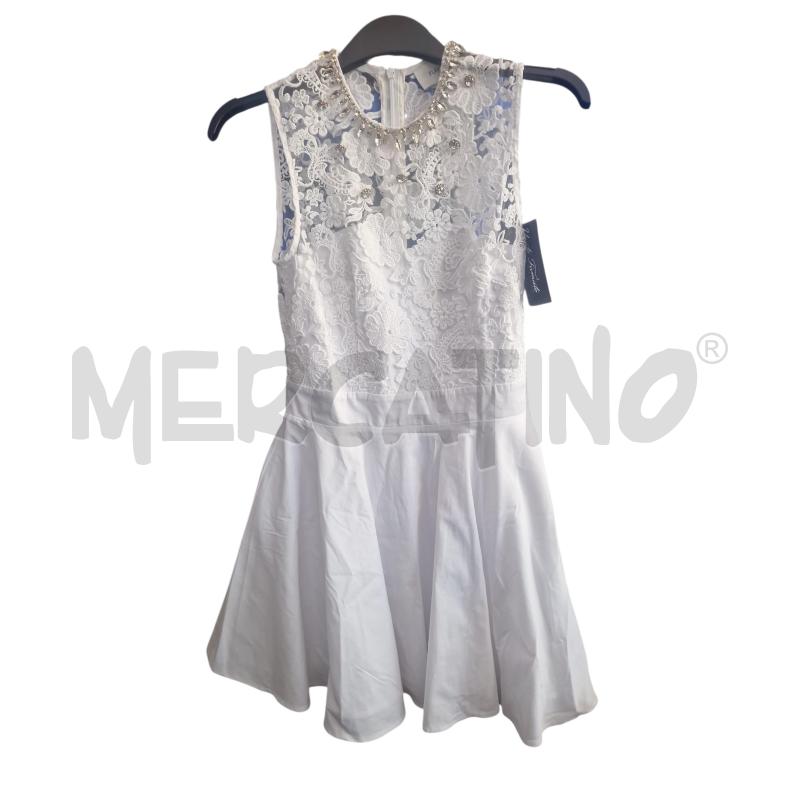 VESTITO D FLAVIO CASTELLANI BNC PIZZO STRASS  | Mercatino dell'Usato Rivarolo canavese 1