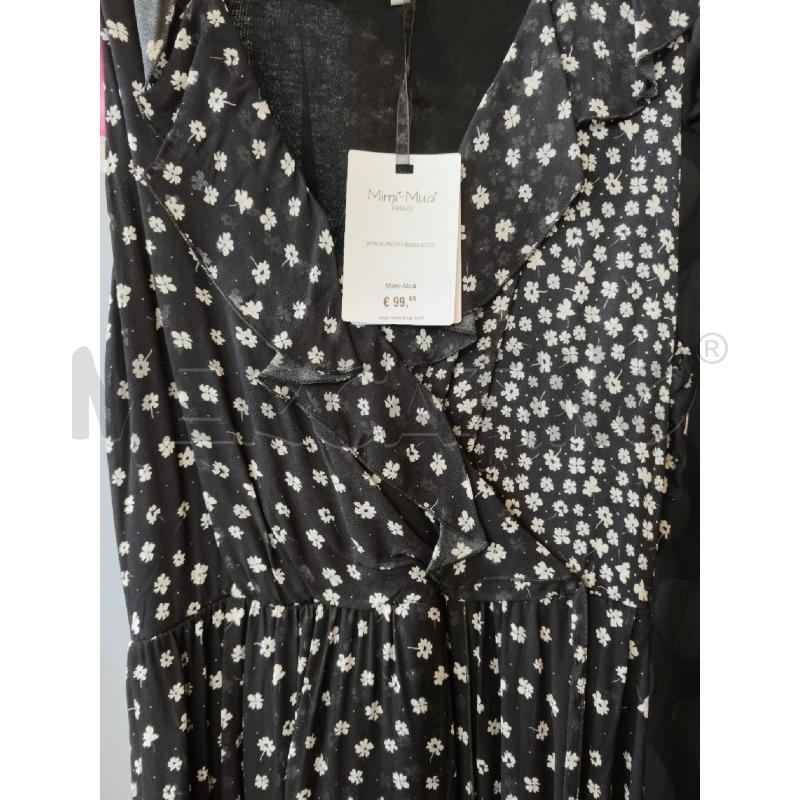 VESTITO D MIMI MUA NERO FIORELLINI BNC | Mercatino dell'Usato Rivarolo canavese 2