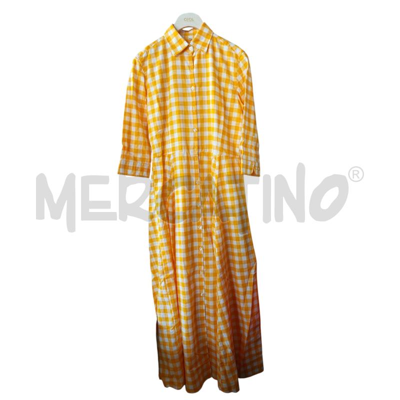 VESTITO D MISS BASTONCINO QUADRETTI ARANCIO BNC | Mercatino dell'Usato Rivarolo canavese 1