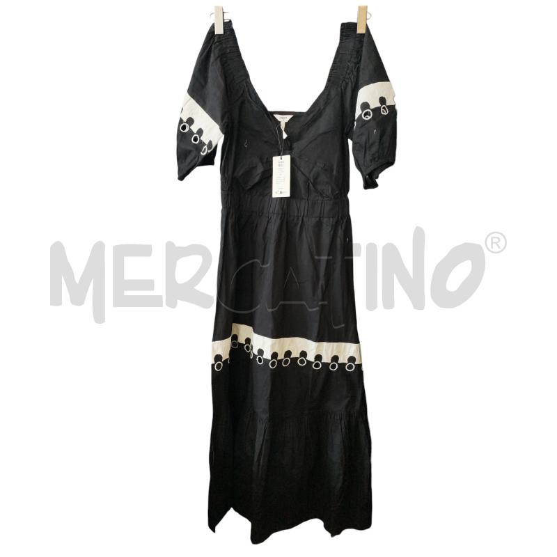 VESTITO D OBJECT NERO LUNGO BNC CERCHI | Mercatino dell'Usato Rivarolo canavese 1