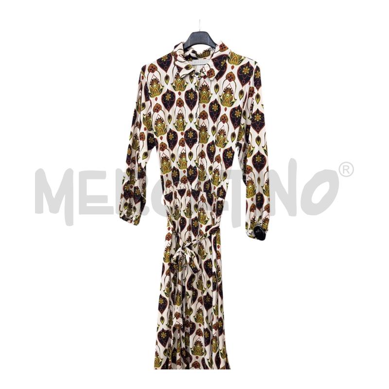 VESTITO D RISSKIO BNC FIORI VERDE MARR LUNGO | Mercatino dell'Usato Rivarolo canavese 1