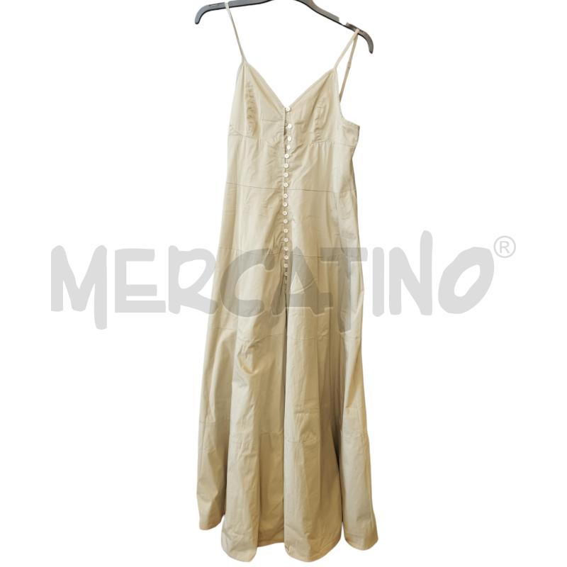 VESTITO D WYIA BEIGE LUNGO BOTTONCINI | Mercatino dell'Usato Rivarolo canavese 1
