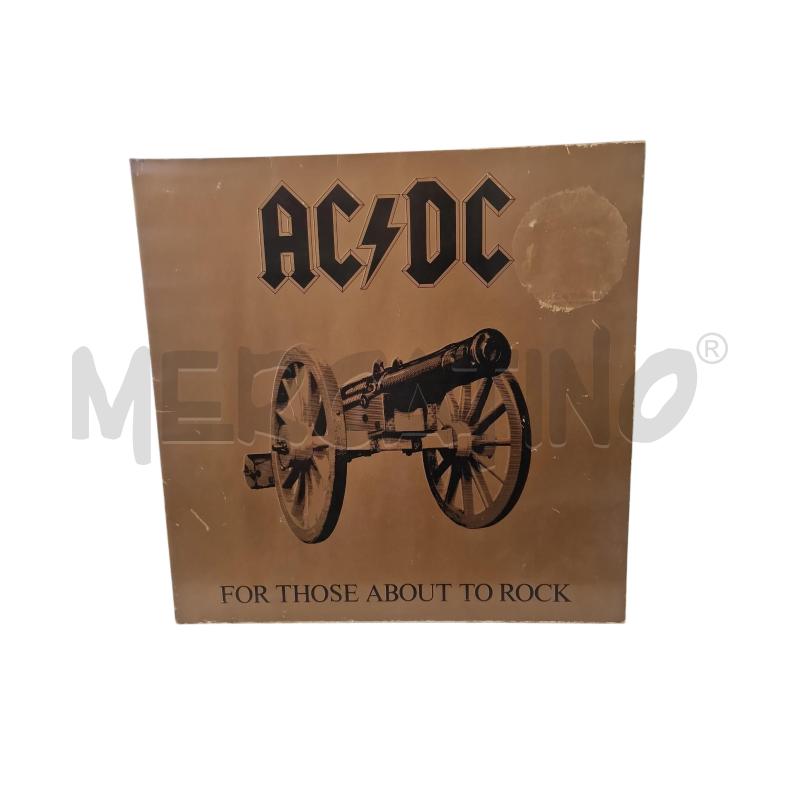 VINILE 33 AC DC FOR THOSE ABOUT TO ROCK | Mercatino dell'Usato Rivarolo canavese 1