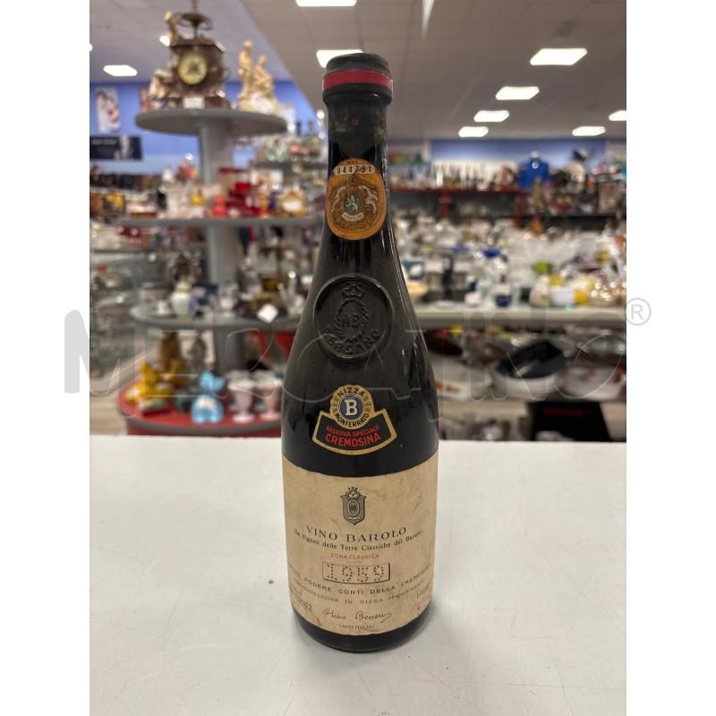 VINO DA ESPOSIZIONE BAROLO CONTI DELLA CREMOSINA 1959 | Mercatino dell'Usato Rivarolo canavese 1