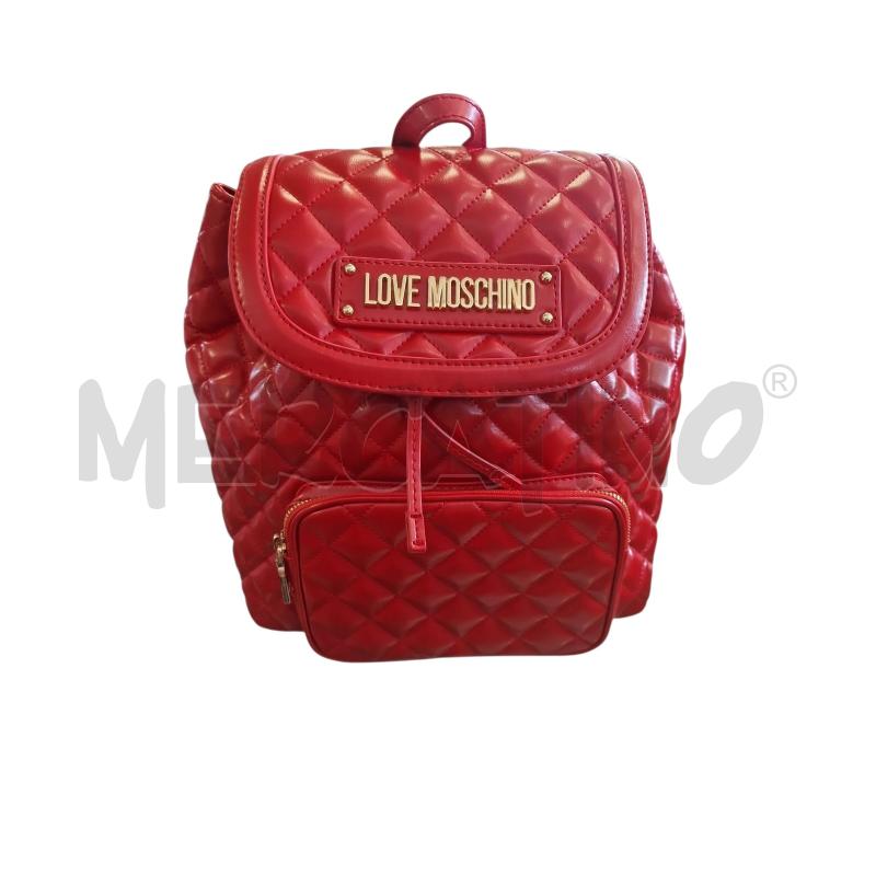 ZAINO D LOVE MOSCHINO ROSSO TRAPUNTATO  | Mercatino dell'Usato Rivarolo canavese 1
