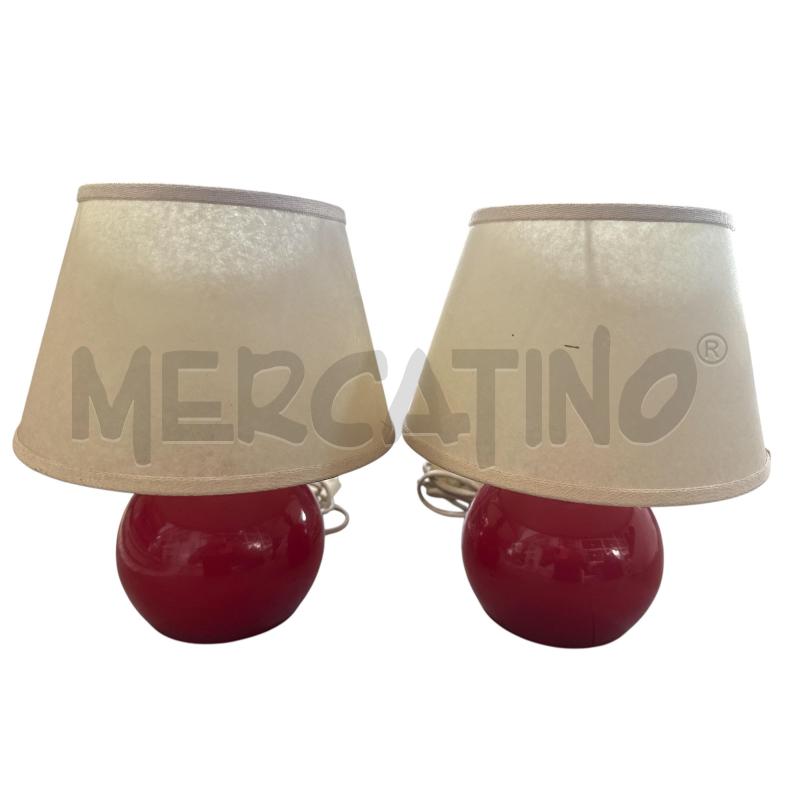 ABAT JOUR COPPIA SFERE ROSSE | Mercatino dell'Usato Nichelino via scarrone 1