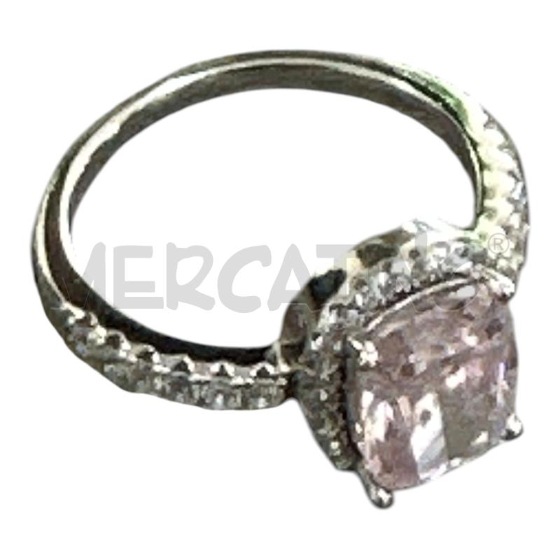ANELLO DONNA ARG PIETRA ROSA  | Mercatino dell'Usato Nichelino via scarrone 1