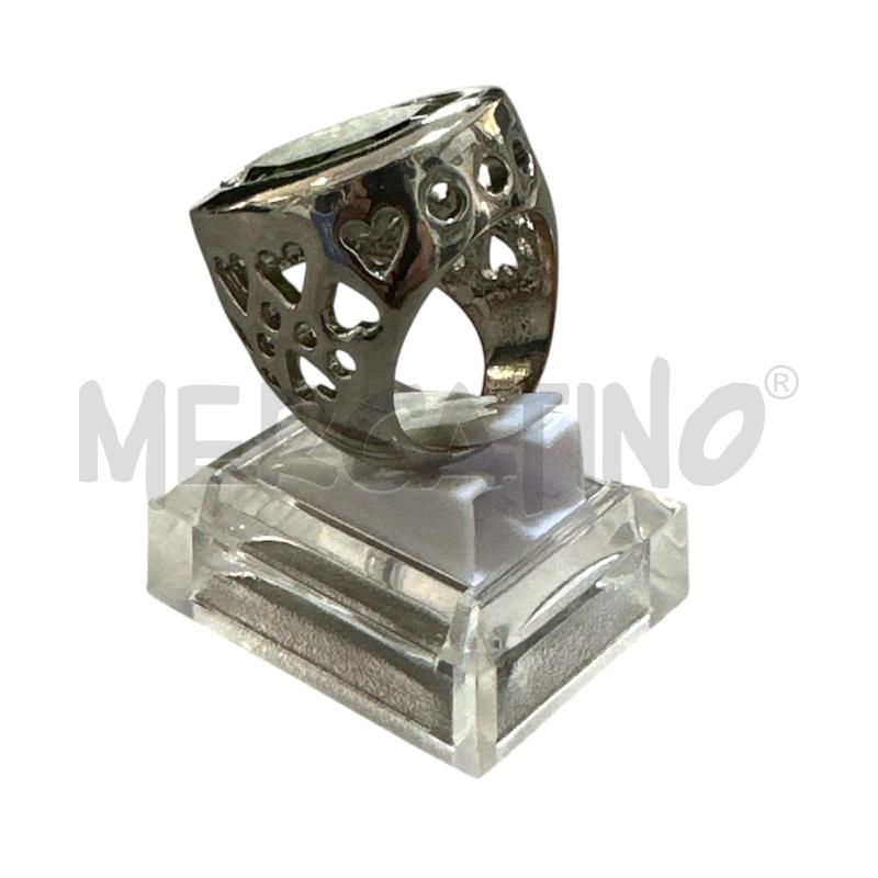 ANELLO DONNA PIETRA VERDE GRANDE | Mercatino dell'Usato Nichelino via scarrone 2