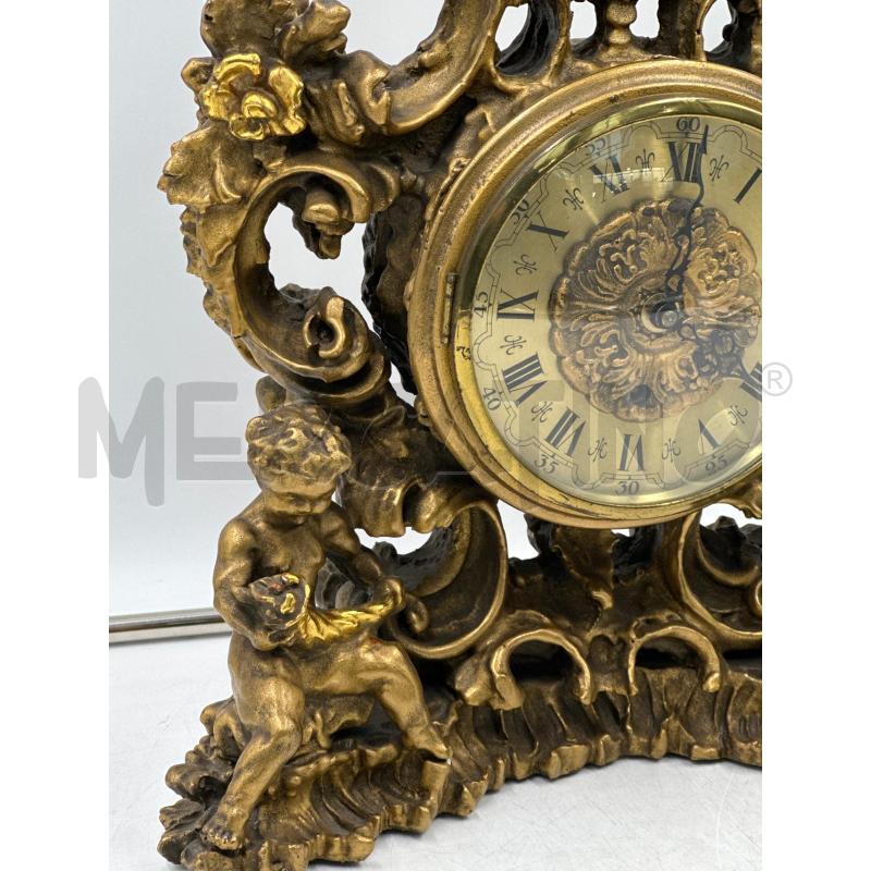 ANTIC OROLOGIO FRANCESE LEGNO INTARSIATO  | Mercatino dell'Usato Nichelino via scarrone 2