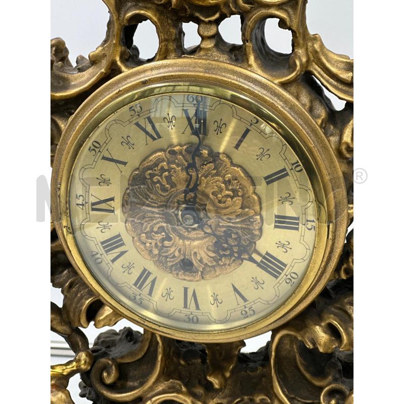 ANTIC OROLOGIO FRANCESE LEGNO INTARSIATO  | Mercatino dell'Usato Nichelino via scarrone 3