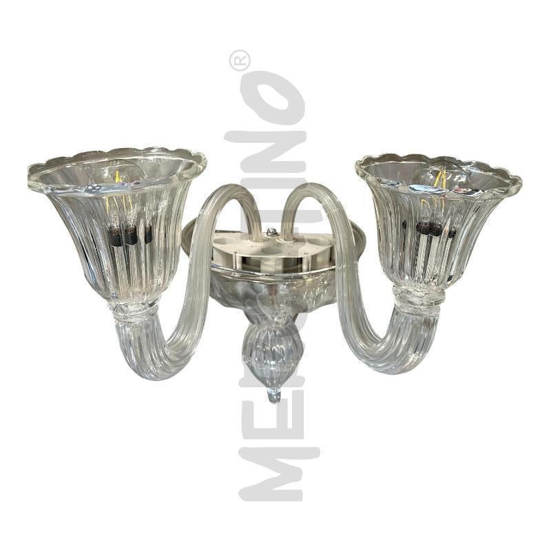 APPLIQUE VETRO MURANO 2 LUCI  | Mercatino dell'Usato Nichelino via scarrone 1