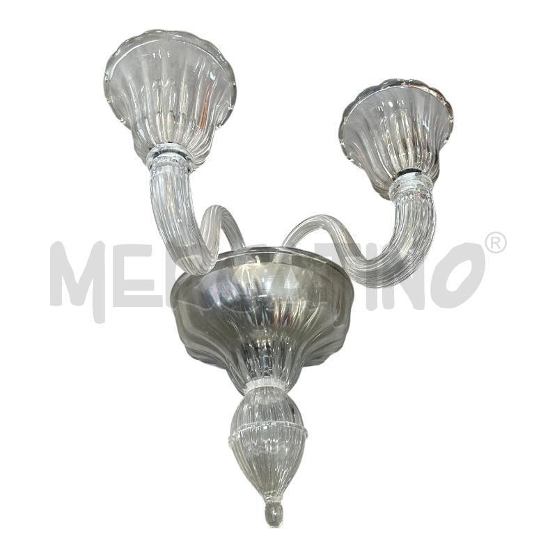 APPLIQUE VETRO MURANO 2 LUCI  | Mercatino dell'Usato Nichelino via scarrone 2