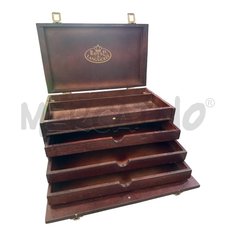 BAULE LEGNO PORTA PENNELLI  | Mercatino dell'Usato Nichelino via scarrone 3