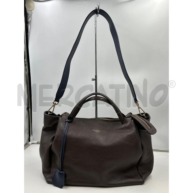BORSA DONNA AVENUE 67 NOE BLU PELLE | Mercatino dell'Usato Nichelino via scarrone 2