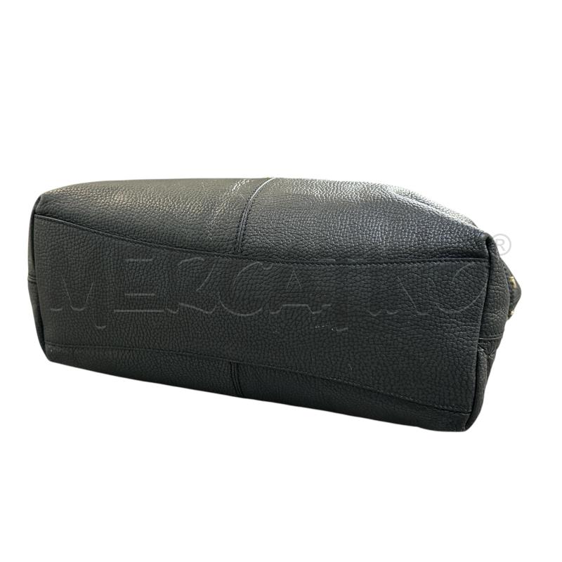 BORSA DONNA BORBONESE PELLE NERO ARG | Mercatino dell'Usato Nichelino via scarrone 4